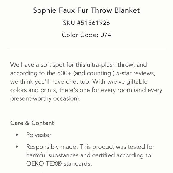 LAST ONE ☝️ Sophie Faux Fur Blanket - Picture 4 of 8